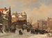 Vista invernale della città - Bartholomeus Johannes van Hove — vista dell’opera