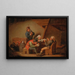 Paesani che cantano - Bartholomeus Molenaer — quadro incorniciato alla parete