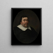 Ritratto di un uomo - Bartholomeus van der Helst — quadro incorniciato alla parete