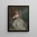 Una donna con un libro - Bartholomew Dandridge — quadro incorniciato alla parete