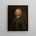 Ritratto di un uomo con cravatta in pizzo - Bartholomew Dandridge — quadro incorniciato alla parete