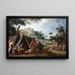Laban alla ricerca dei suoi dèi domestici rubati - Bartolomé Esteban Murillo — quadro incorniciato alla parete