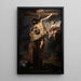 San Francesco d'Assisi che abbraccia il Cristo crocifisso - Bartolomé Esteban Murillo — quadro incorniciato alla parete
