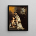 Sainte Rose de Lima - Bartolomé Esteban Murillo — quadro incorniciato alla parete
