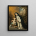 Santa Rosa de Lima - Bartolomé Esteban Murillo — quadro incorniciato alla parete