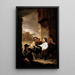 di Sant'Tommaso da Villanova che condivide i suoi vestiti con bambini mendicanti - Bartolomé Esteban Murillo — quadro incorniciato alla parete