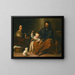 La Sainte Famille dans un intérieur - Bartolomé Esteban Murillo — quadro incorniciato alla parete
