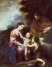 La Sainte Famille avec l'enfant Baptiste - Bartolomé Esteban Murillo — vista dell’opera
