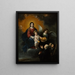 L'Enfant Jésus distribuant du pain aux pèlerins - Bartolomé Esteban Murillo — quadro incorniciato alla parete