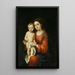 La Vierge et l'Enfant avec un chapelet - Bartolomé Esteban Murillo — quadro incorniciato alla parete