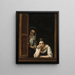 Due donne a una finestra - Bartolomé Esteban Murillo — quadro incorniciato alla parete
