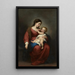Vergine con Bambino - Bartolomé Esteban Murillo — quadro incorniciato alla parete