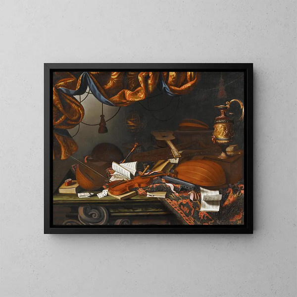 strumenti musicali - Bartolomeo Bettera — quadro incorniciato alla parete