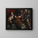 Samson e Dalila - Bartolomeo Biscaino — quadro incorniciato alla parete
