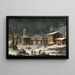 Paesaggio sotto la neve - Bartolomeo Pedone — quadro incorniciato alla parete