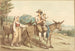Una famiglia di contadini e due asini - Bartolomeo Pinelli — vista dell’opera