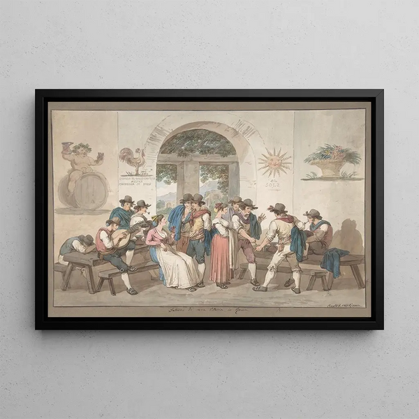 Bartolomeo Pinelli - Interior of a Roman Inn.webp