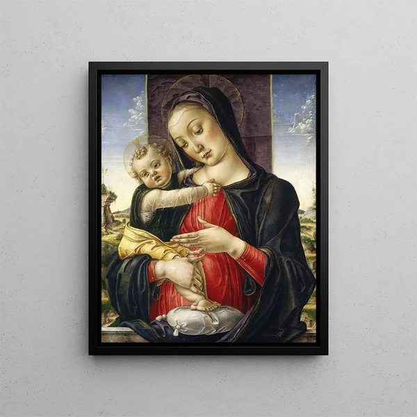 Madonna con Bambino - Bartolomeo Vivarini — quadro incorniciato alla parete