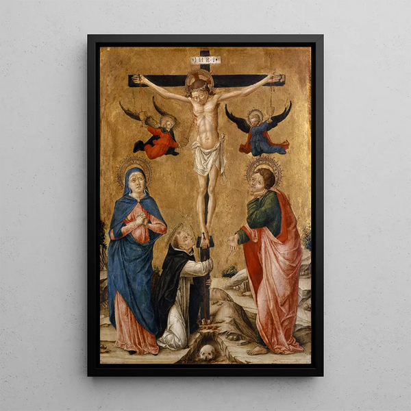La Crucifixion du Christ - Bartolomeo Vivarini — quadro incorniciato alla parete