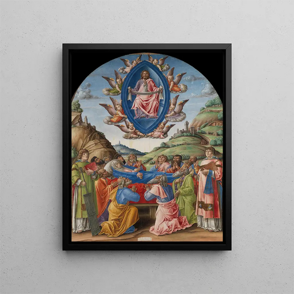 La morte della Vergine - Bartolomeo Vivarini — quadro incorniciato alla parete