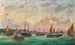 Le Steamer à hauts mâts UNION sotto la bandiera commerciale austro-ungarica tra numerose barche da pesca al largo di Piran, Slovenia - Basilio Ivankovic — vista dell’opera