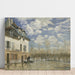 Riproduzione del dipinto Bateau dans l'inondation à Port-Marly - Alfred Sisley