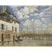 Riproduzione del dipinto Bateau dans l'inondation à Port-Marly - Alfred Sisley