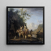 Bateau de ferry - Adriaen van de Velde — quadro incorniciato alla parete