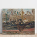Riproduzione del dipinto Bateaux à quai - Berthe Morisot