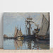 Riproduzione del dipinto Bateaux nel Porto di Honfleur - Claude Monet