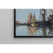 Riproduzione del dipinto Bateaux nel Porto di Honfleur - Claude Monet