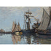 Riproduzione del dipinto Bateaux nel Porto di Honfleur - Claude Monet