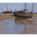 Riproduzione del dipinto Bateaux de pêche à marée basse - Alfred Zoff