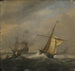 Bateaux di pesca in un porto - Willem van de Velde il Giovane — vista dell’opera