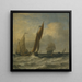 Bateaux de pêche en mer - Willem van de Velde le Jeune — quadro incorniciato alla parete
