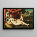 Marte e Venere con Cupido - Battista dell'Angolo del Moro — quadro incorniciato alla parete