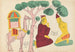 Layla che visita Majnun nel deserto - Becharam Das Dutta — vista dell’opera