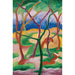 Riproduzione del dipinto Belettes Jouant - Franz Marc