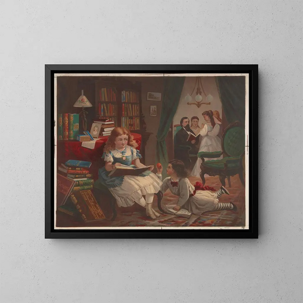 Piccoli studenti - Bencke Scott — quadro incorniciato alla parete