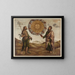 Adorazione del nome di Gesù tra san Giovanni Battista e san Paolo - Benedetto Carpaccio — quadro incorniciato alla parete