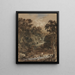Paesaggio con animali della fattoria - Benjamin Barker — quadro incorniciato alla parete
