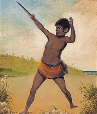Benjamin Duterrau - Jack a Tasmanian Aboriginal holding a club.webp