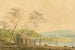 Vista dal molo delle navi da crociera a Frenchtown, guardando verso Elk Creek - Benjamin Henry Latrobe — vista dell’opera