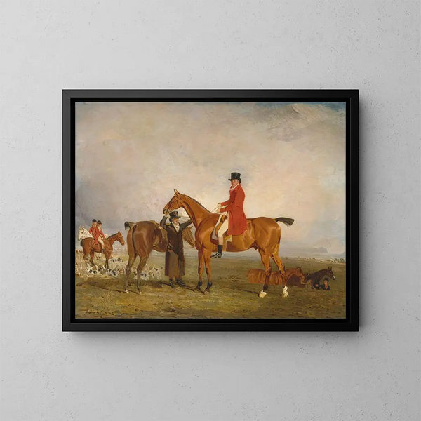 George marquis de Huntly, futuro 5o duca di Gordon su un pony - Benjamin Marshall — quadro incorniciato alla parete