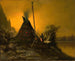 Scène nocturne di un tipi indiano - Benjamin Raborg — vista dell’opera