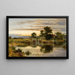Ecluse sulla Tamigi a Streatley - Benjamin Williams Leader — quadro incorniciato alla parete
