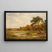 Un étang bordé de roseaux - Benjamin Williams Leader — quadro incorniciato alla parete