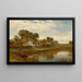 Cottages de Worcester - Benjamin Williams Leader — quadro incorniciato alla parete