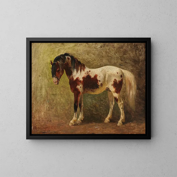 Ritratto di cavallo - Benno Rafael Adam — quadro incorniciato alla parete