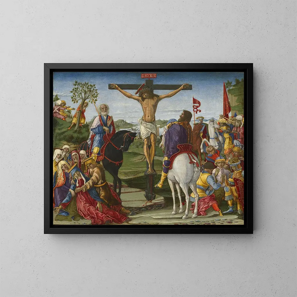 La Crucifixion - Benvenuto di Giovanni — quadro incorniciato alla parete